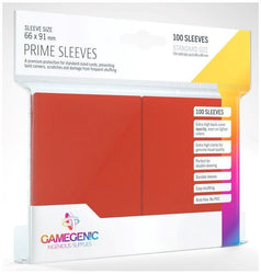 Gamegenic Prime Card Sleeves Red (66mm x 91mm) (100 Sleeves Per Pack)