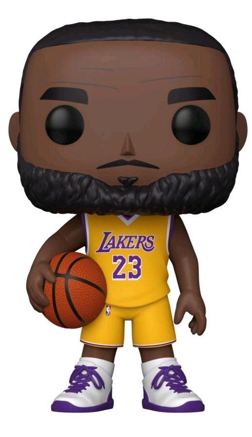 NBA: Lakers - LeBron James Yellow Jersey US Exclusive 10" Pop! Vinyl [RS]