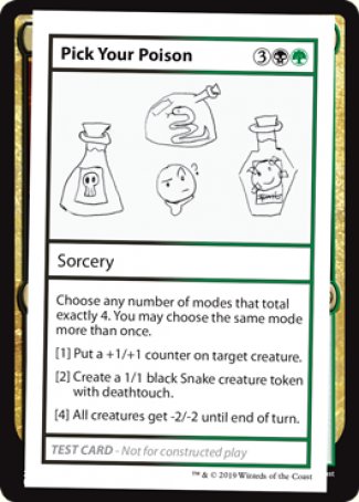 Pick Your Poison (2021 Edition) [Mystery Booster Playtest Cards]