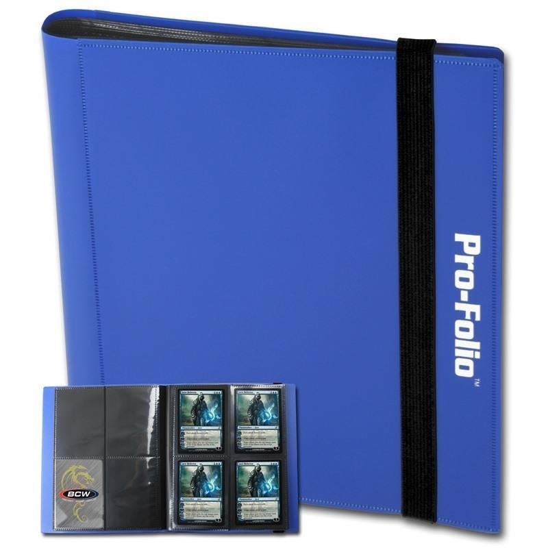 BCW Pro Folio Binder 4 Pocket Blue