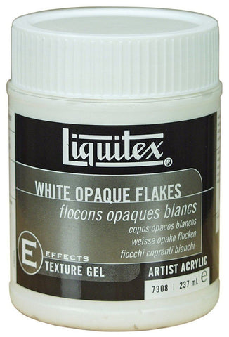 Liquitex Textured Effects Medium - White Opaque Flakes 237ml
