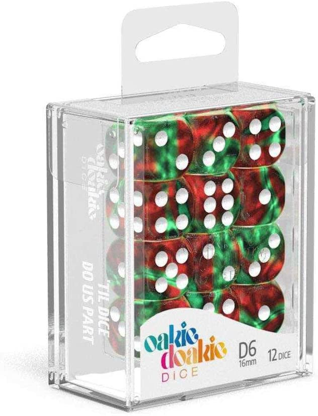Oakie Doakie Dice D6 16 mm GemiDice - Jungle (12)