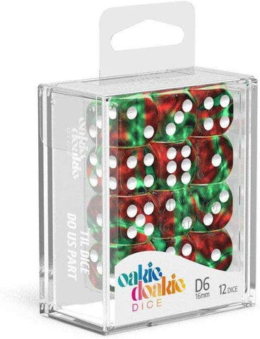 Oakie Doakie Dice D6 16 mm GemiDice - Jungle (12)