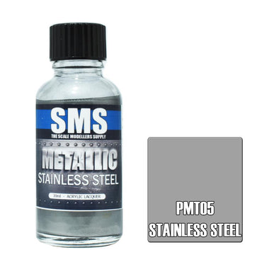 PMT05 Metallic Acrylic Lacquer STAINLESS STEEL 30ml