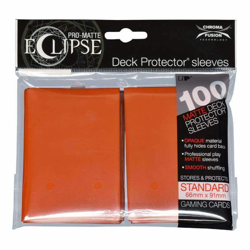 Deck protectors Standard 100ct Pro Matte Eclipse  Pumpkin Orange