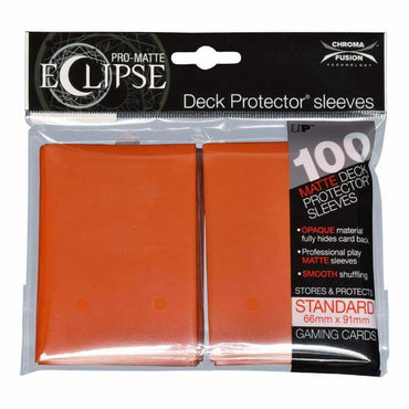 Deck protectors Standard 100ct Pro Matte Eclipse  Pumpkin Orange