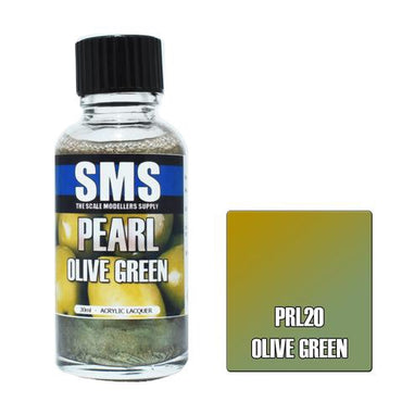 PRL20 Pearl Acrylic Lacquer OLIVE GREEN 30ml