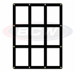BCW Screwdown Holder 9 Card Black Border
