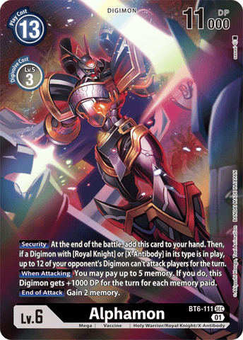 Alphamon [BT6-111] (Alternate Art) [Double Diamond]