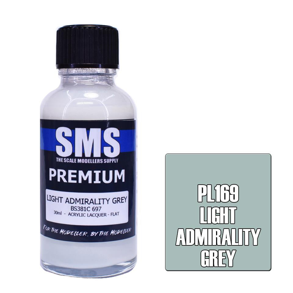 PL169 Premium Acrylic LIGHT ADMIRALITY GREY 30mL