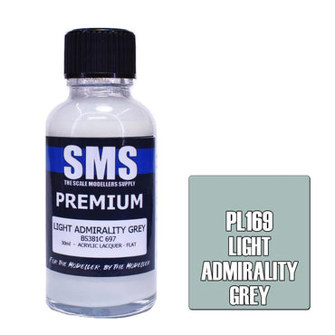 PL169 Premium Acrylic LIGHT ADMIRALITY GREY 30mL