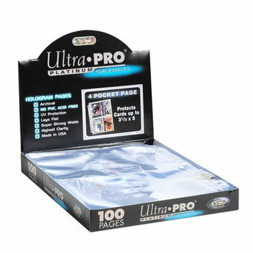 ULTRA PRO Page 4 Pocket Pages Box of 100