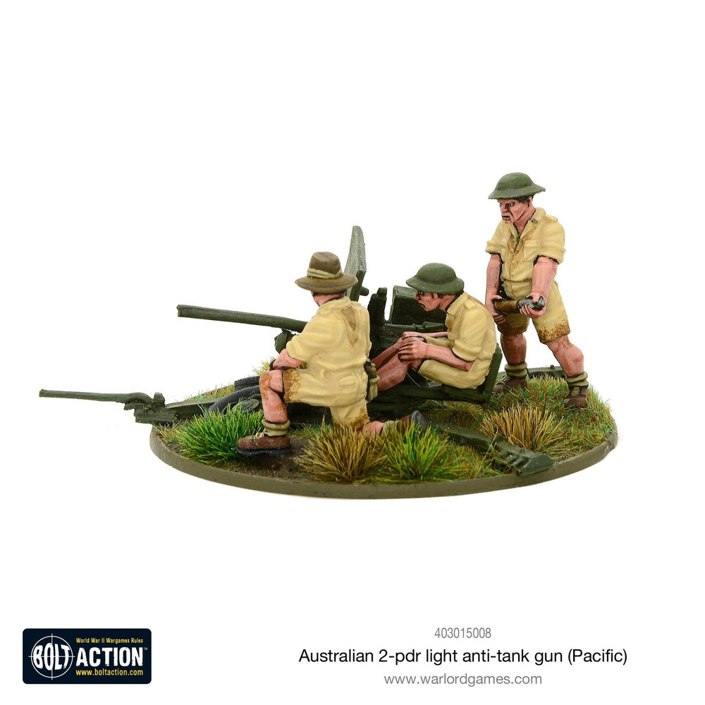 Bolt Action Australian 2-pdr light anti-tank gun