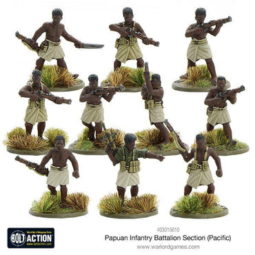 Bolt Action Papuan Infantry Battalion section