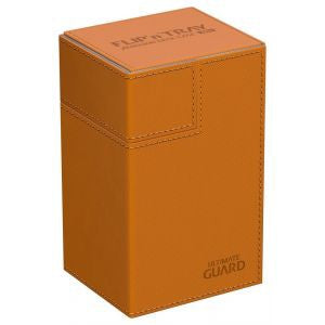 Ultimate Guard Flip n Tray Deck Case 80+ Standard Size XenoSkin Orange Deck Box