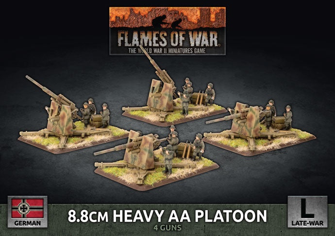 8.8cm Heavy AA Platoon (x4 Plastic)