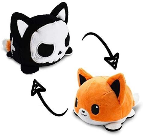 Reversible Plushie - Spooky Fox (Skeleton Glow in the Dark)