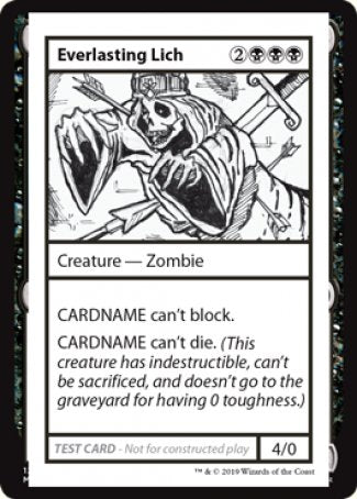 Everlasting Lich (2021 Edition) [Mystery Booster Playtest Cards]