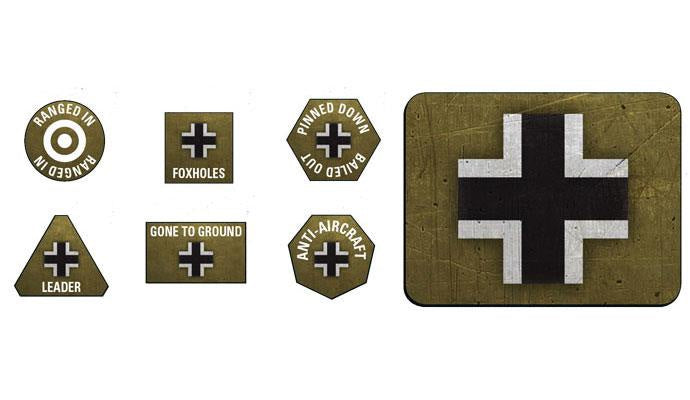 German LW Tokens (x20) & Objectives (x2)