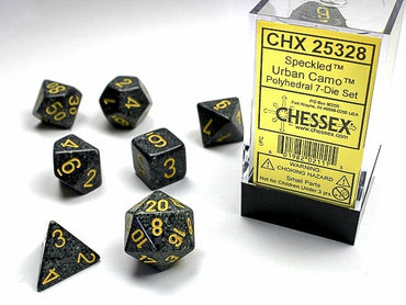 Chessex Polyhedral 7-Die Set Speckled Urban Camo