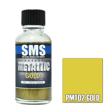 PMT02 Metallic Acrylic Lacquer GOLD 30ml