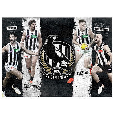 AFL Puzzle Collingwood Magpies 4 Player Puzzle 1,000 pieces