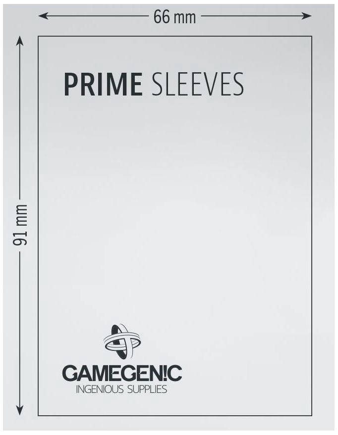 Gamegenic Prime Card Sleeves Blue (66mm x 91mm) (100 Sleeves Per Pack)