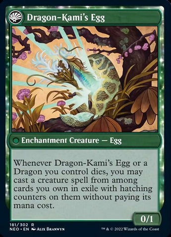 The Dragon-Kami Reborn // Dragon-Kami's Egg [Kamigawa: Neon Dynasty]