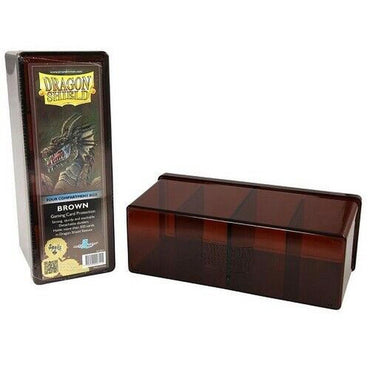 Storage Box - Dragon Shield - Four Compartments - Brown