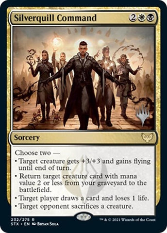 Silverquill Command (Promo Pack) [Strixhaven: School of Mages Promos]