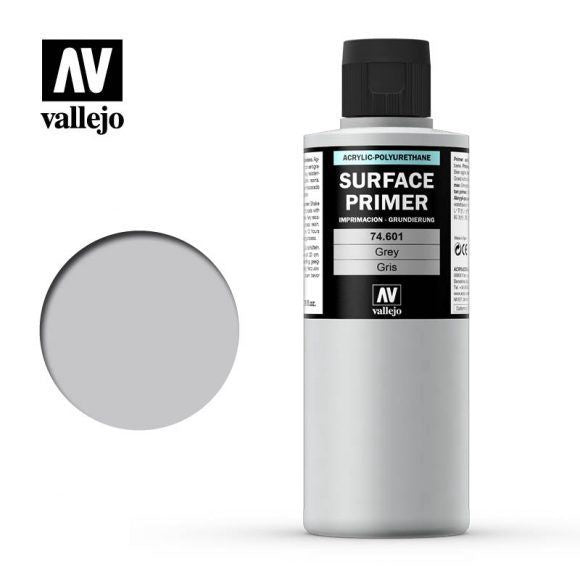 Vallejo Surface Primer Colour Grey 200ml