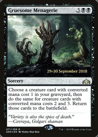 Gruesome Menagerie [Guilds of Ravnica Promos]