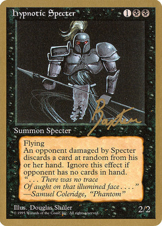 Hypnotic Specter - 1996 George Baxter (4ED) [Pro Tour Collector Set]