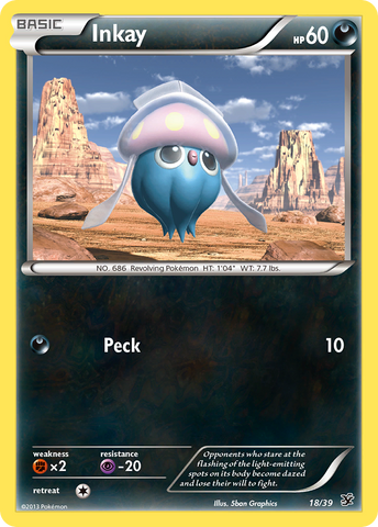 Inkay (18/39) [XY: Kalos Starter Set]