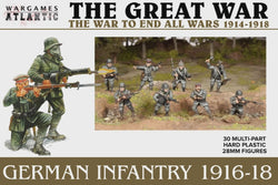 German Infantry (1916-1918) - 30x 28mm Great War Infantry - Wargames Atlanic