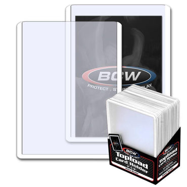 BCW Toploader Card Holder Border White (3" x 4") (25 Holders Per Pack)