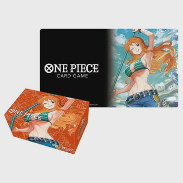 One Piece Card Game Playmat and Storage Box Set Nami