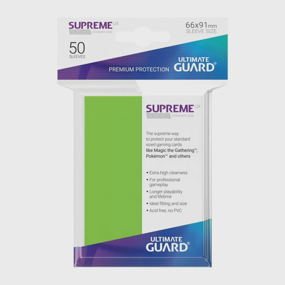 Ultimate Guard Supreme UX Sleeves Standard Size Light Green (50)