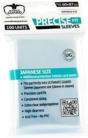 Ultimate Guard Precise-Fit Sleeves Japanese Size Transparent (100)