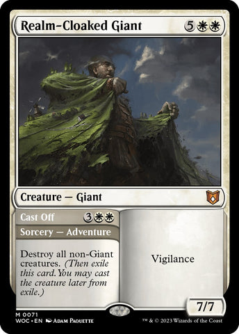 Realm-Cloaked Giant // Cast Off [Wilds of Eldraine Commander]