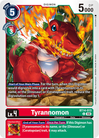 Tyrannomon [BT14-013] [Blast Ace]
