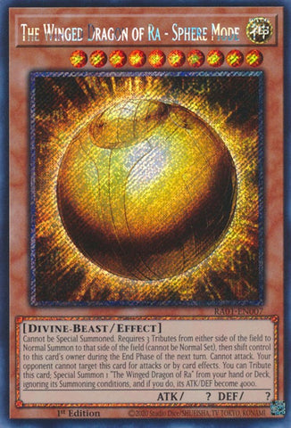 The Winged Dragon of Ra - Sphere Mode [RA01-EN007] Platinum Secret Rare