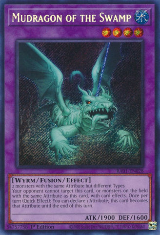 Mudragon of the Swamp [RA01-EN028] Secret Rare