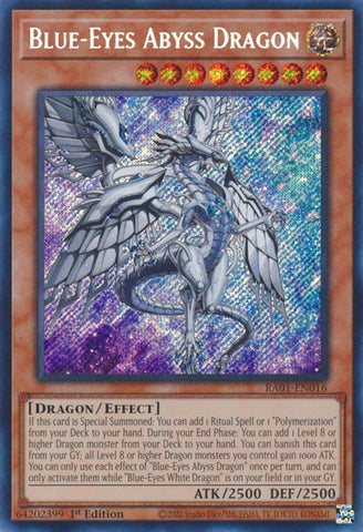 Blue-Eyes Abyss Dragon [RA01-EN016] Secret Rare
