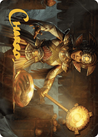 Curator of Sun's Creation Art Card (Gold-Stamped Signature) [The Lost Caverns of Ixalan Art Series]