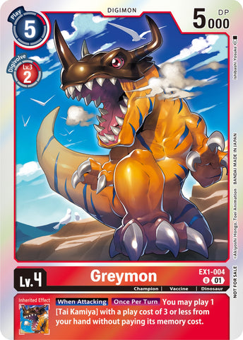 Greymon [EX1-004] (Blast Ace Double Pack Set) [Classic Collection]