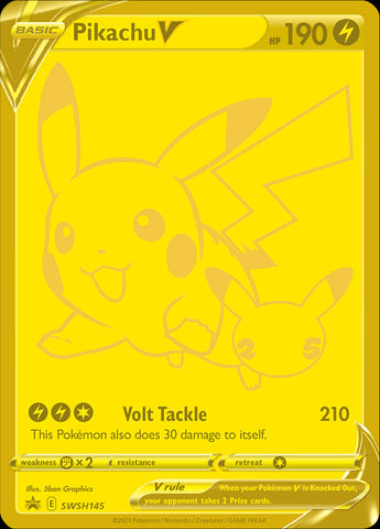 Pikachu V (SWSH145) (Celebrations) [Sword & Shield: Black Star Promos]