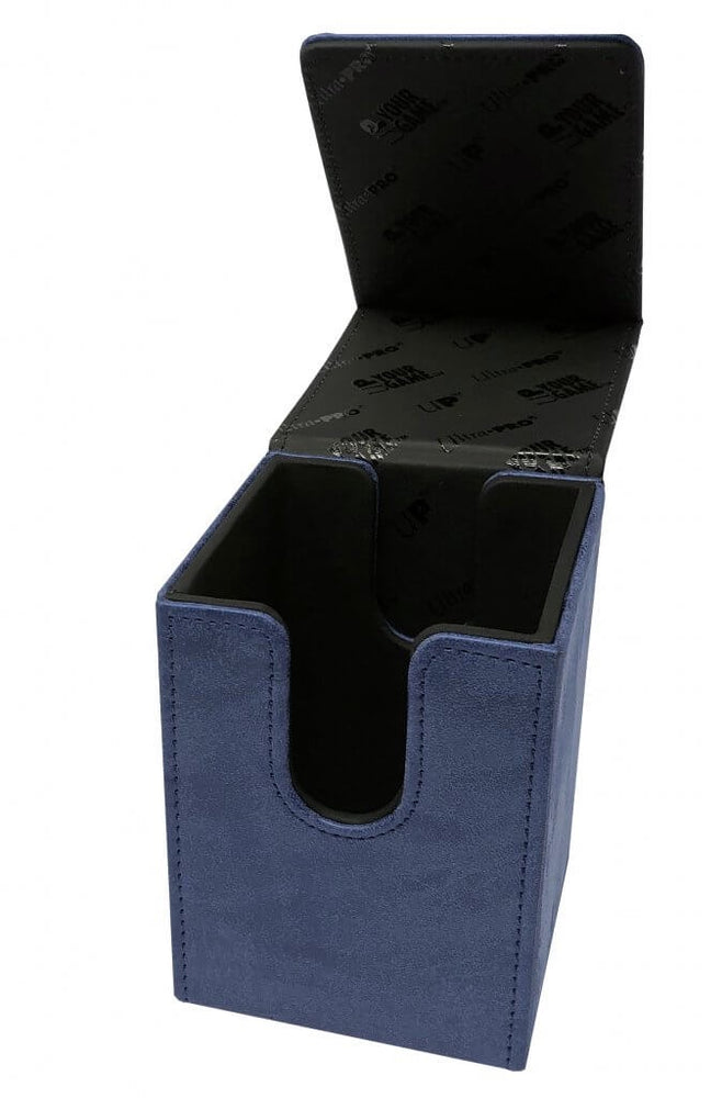 ULTRA PRO DECK BOX - Suede Alcove Flip Deck Box- Sapphire