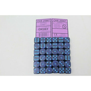 CHX 25907 Speckled 12mm d6 Cobalt Block (36)
