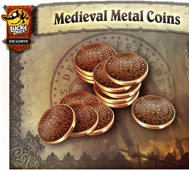 Kickstarter Time of Legends Destinies Medieval Metal Coins